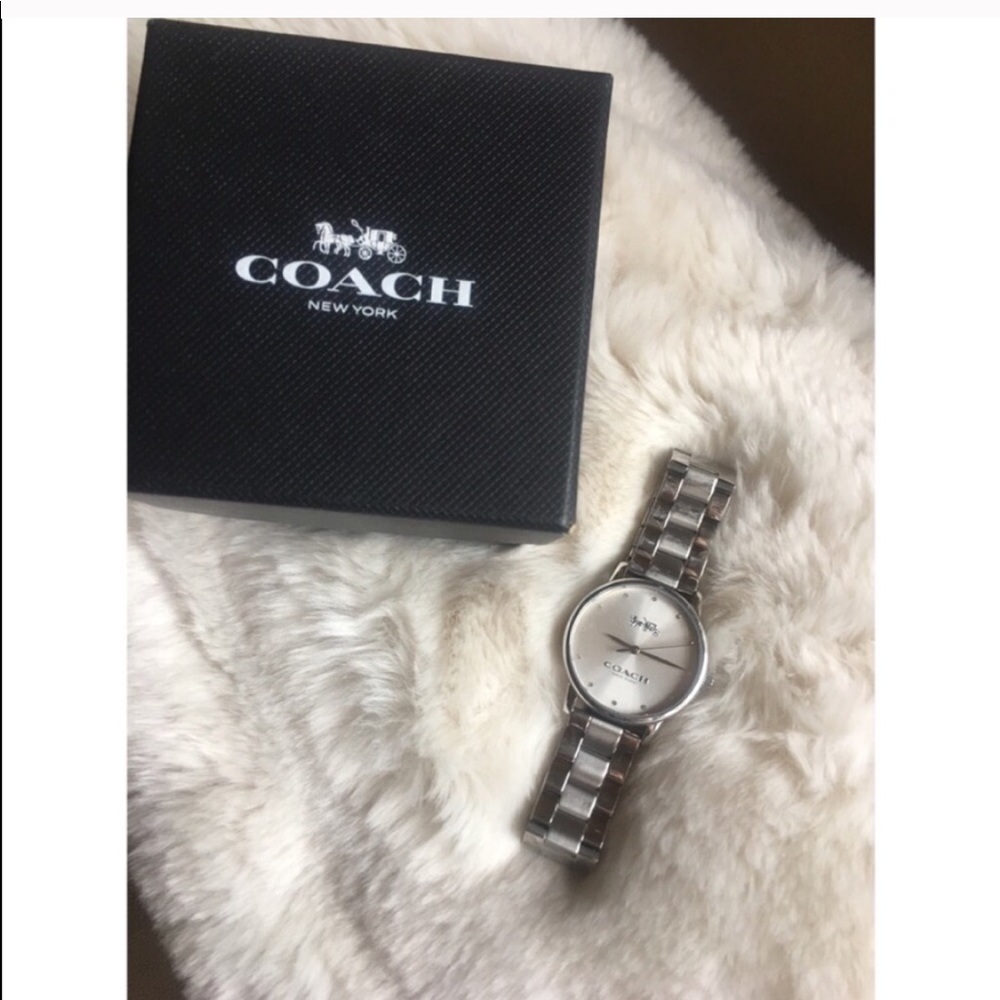 COACH “grand” authentic stainless steel watch